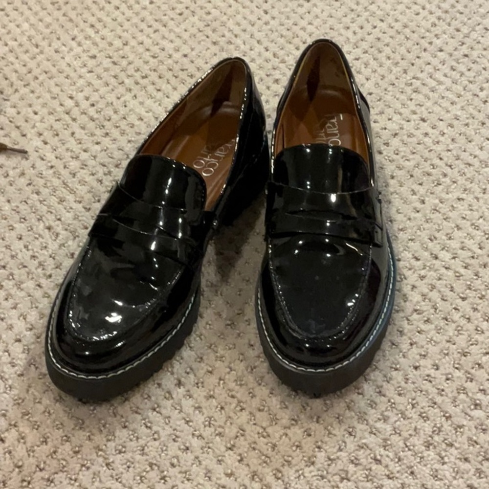 Black Patent Leather Loafers